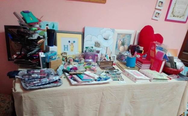 Mercadillo solidario de la asociación 