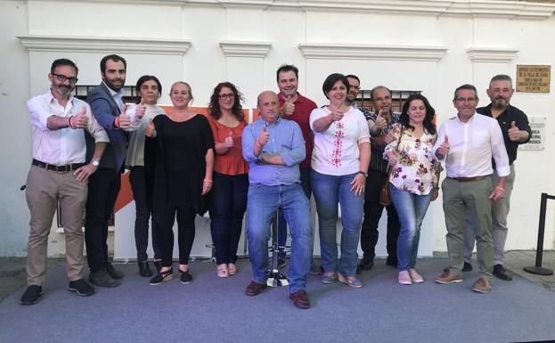 La candidatura de Ciudadanos el día de su presentación 