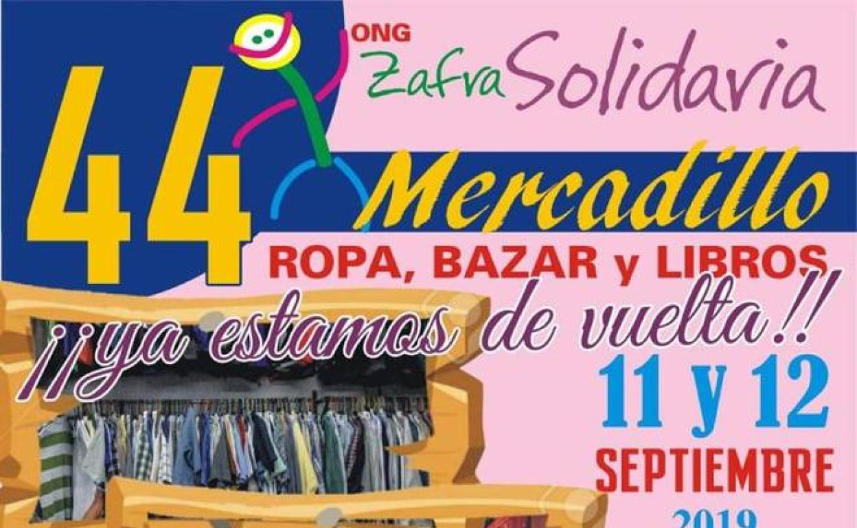 Zafra solidaria tiene abierto su 44 Mercadillo Solidario