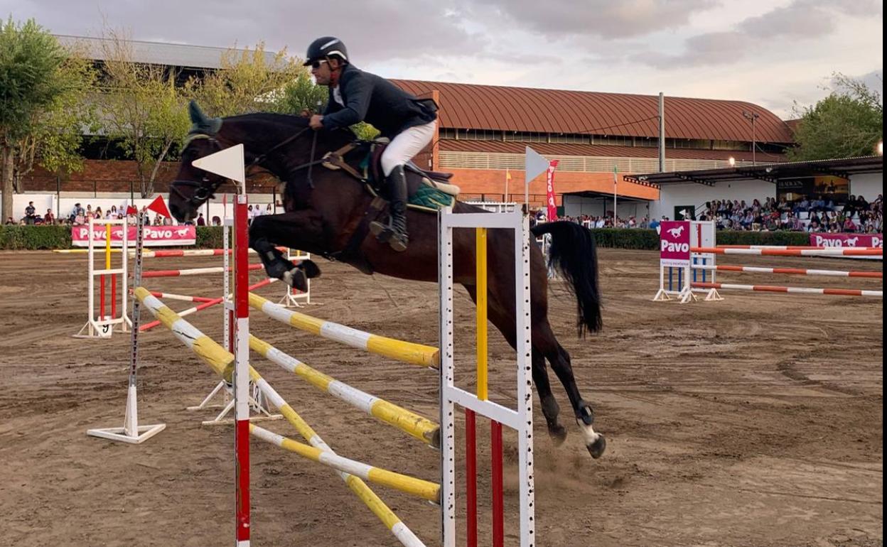 Uno de los jinetes durante la prueba 