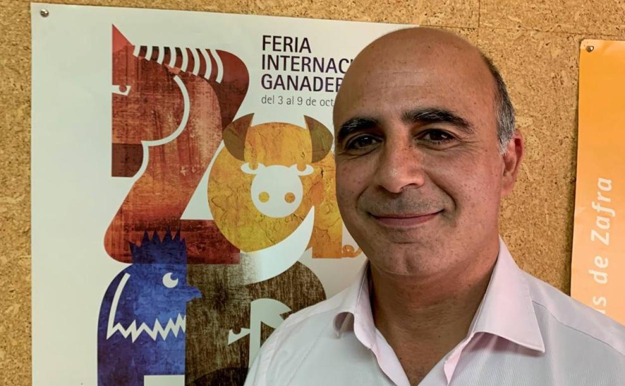 El alclade y presidente de la Entidad Ferial, José Carlos Contreras tras una entrevista en Radio Emisur 