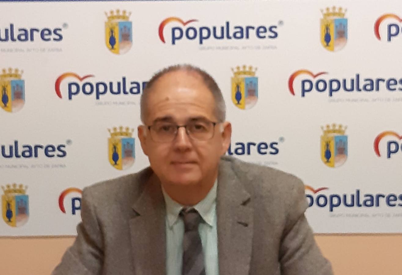 Juan Carlos Fernández durante la rueda de prensa 