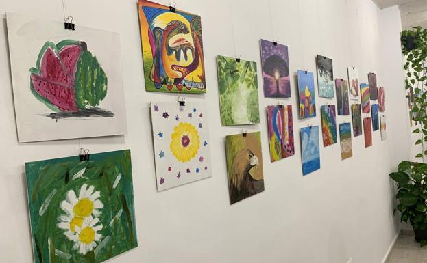 Algunos de los trabajos expuestos 