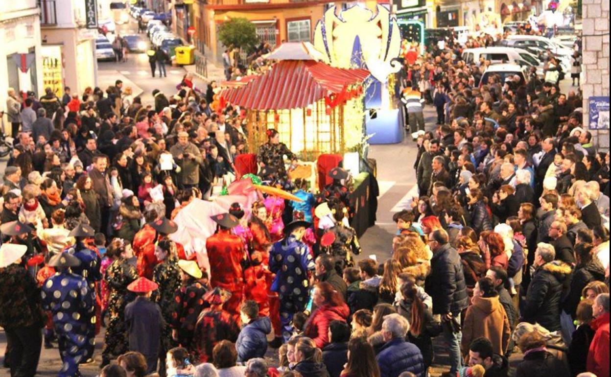 Caalgata de REyes durante un año anterior 
