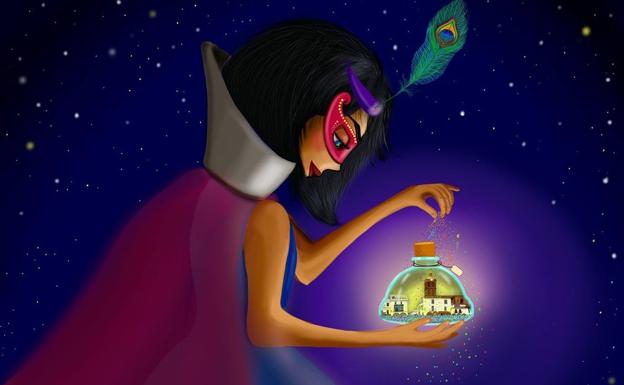 Un detalle del cartel anunciador del CArnaval 