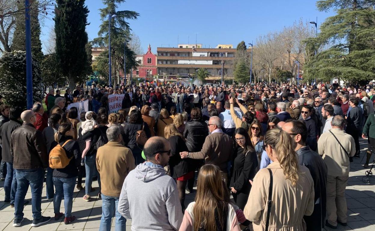 Concentración en la Plaza de España 