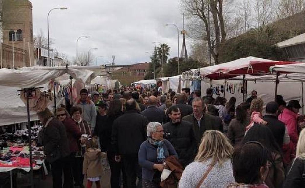 El mercadillo de Zafra en una foto de archivo 