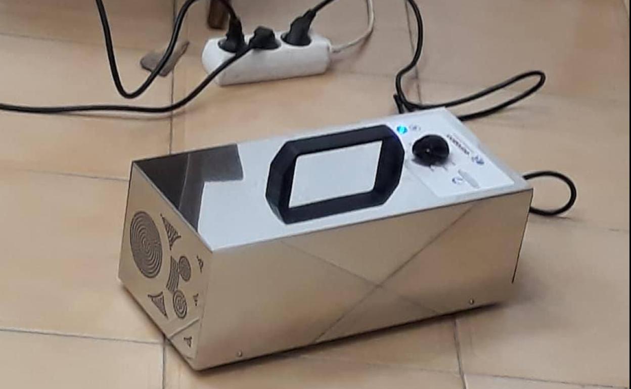 Cañón de ozono enviado por la Diputación 