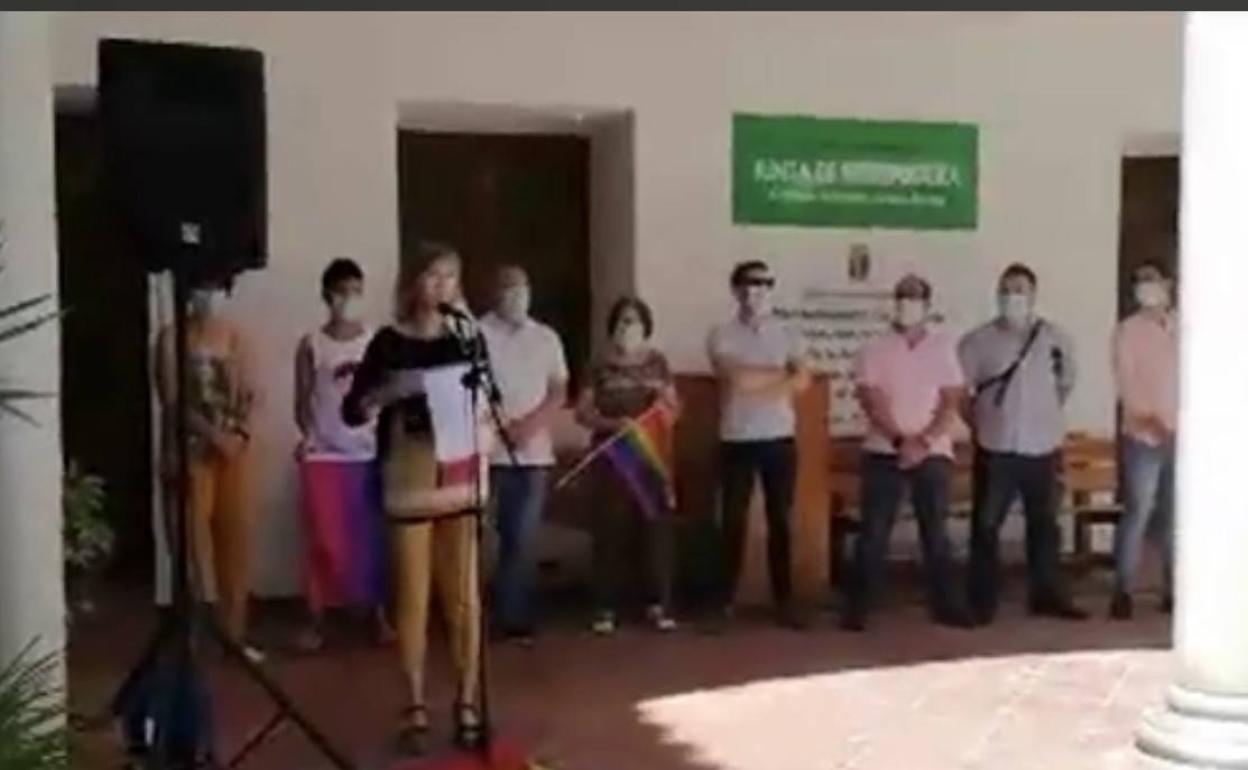 Algunos concejales durante el acto