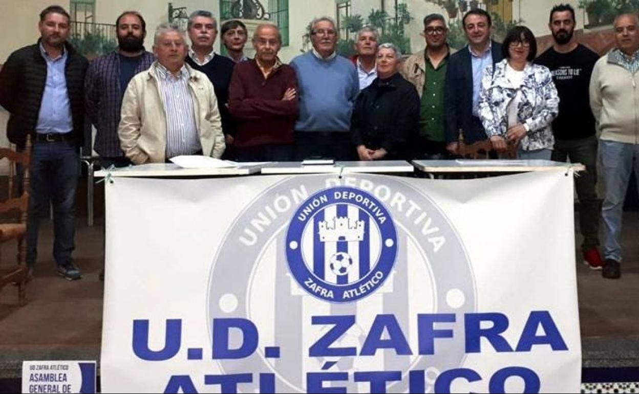Miembros de la acttual Junta Directiva del Zafra Atlético 