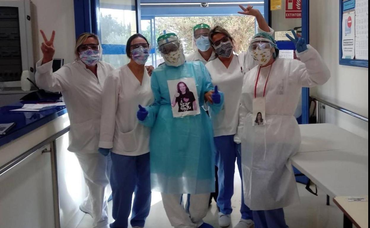 Trabajadoras del Centro de Día que han colaborado en las PCR 