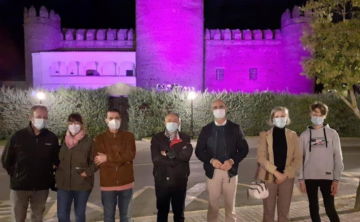 Algunos representantes de los participantes en el acto 