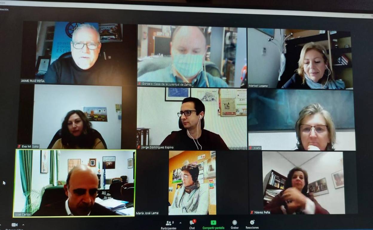 La reunión fue telemática 