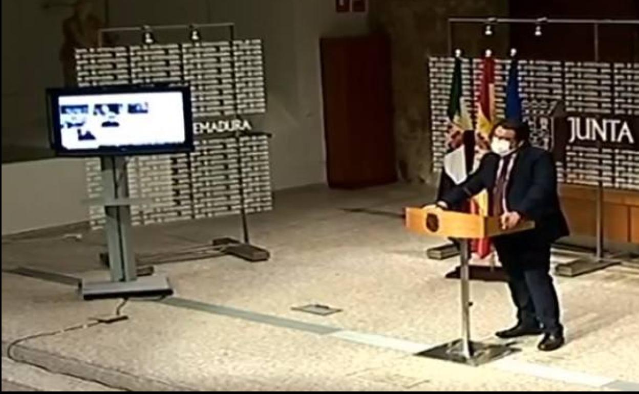 José Mª Vdergeles durante la rueda de prensa 