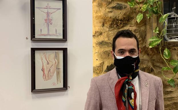 Diego Pinilla en la exposición 
