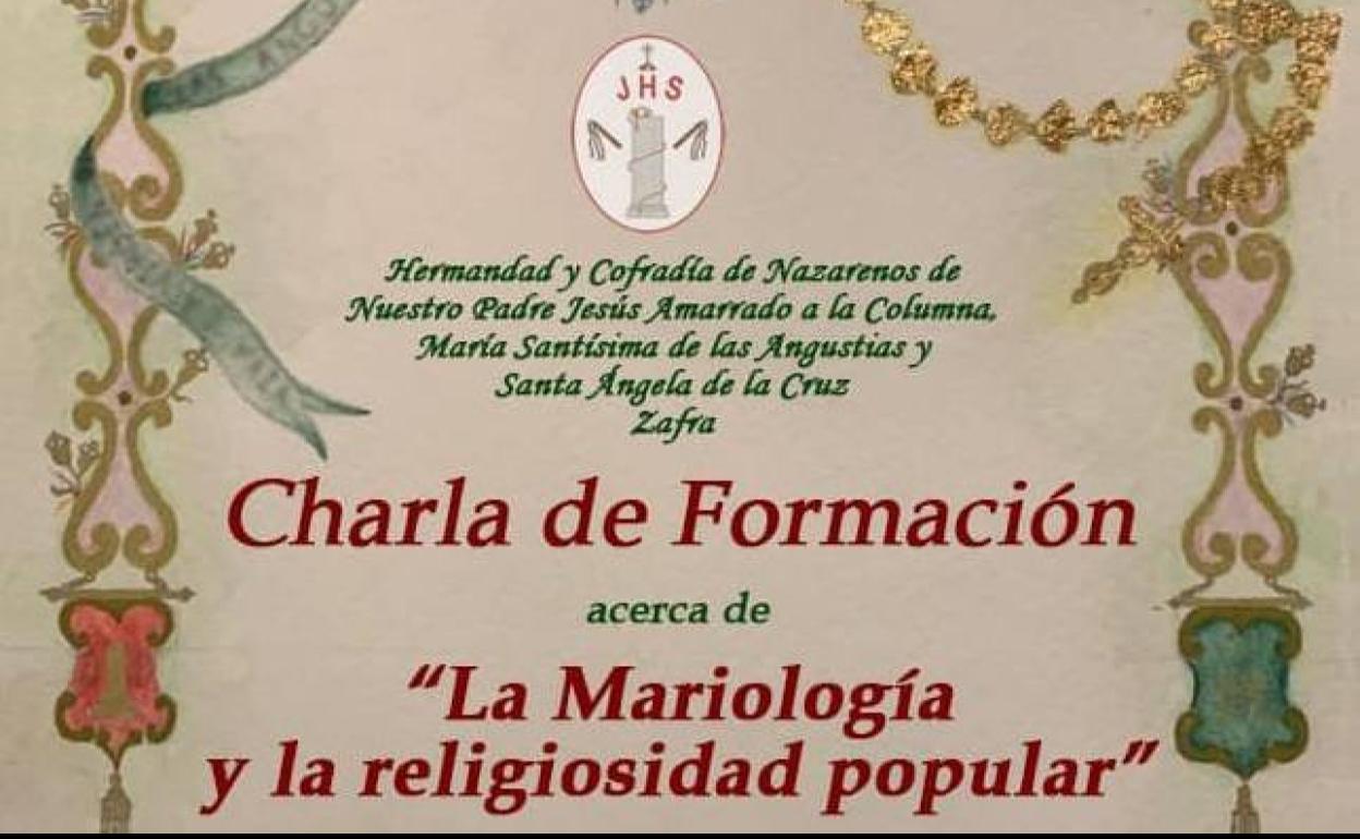 La hermandad del Amarrado a la Columna organiza para este sábado una charla de formación sobre 'La Mariología y la religiosidad popular'