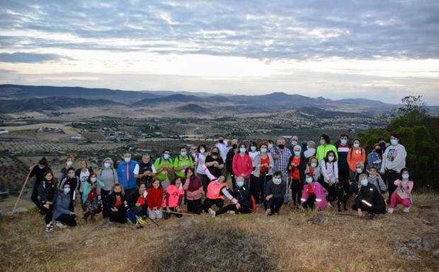 PArticipantes en la ruta seminocturna 