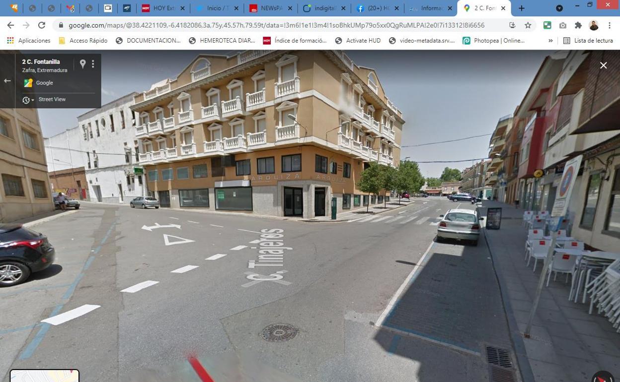 Dos heridos en una colisión entre dos vehículos en el casco urbano