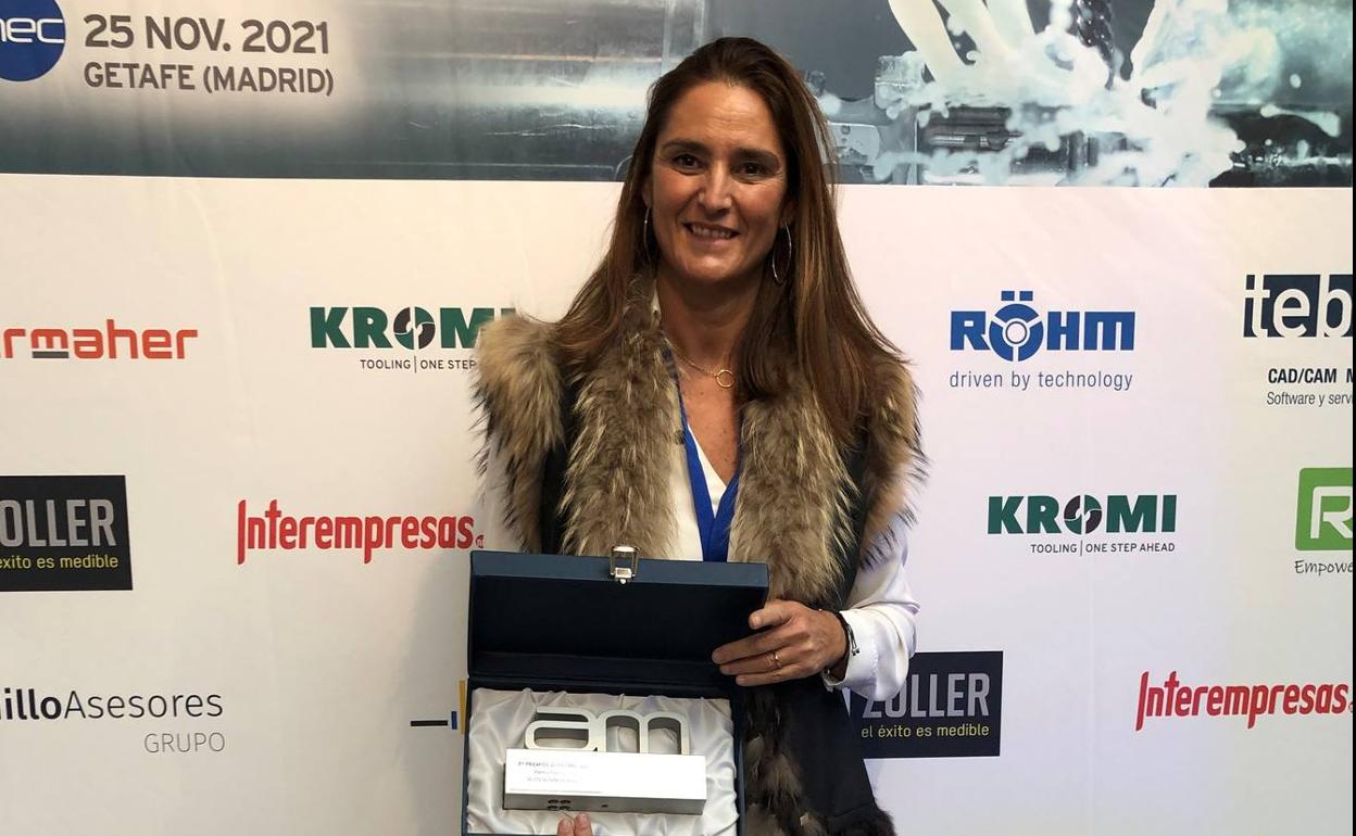 Carolina GRau tras recoger el premio 