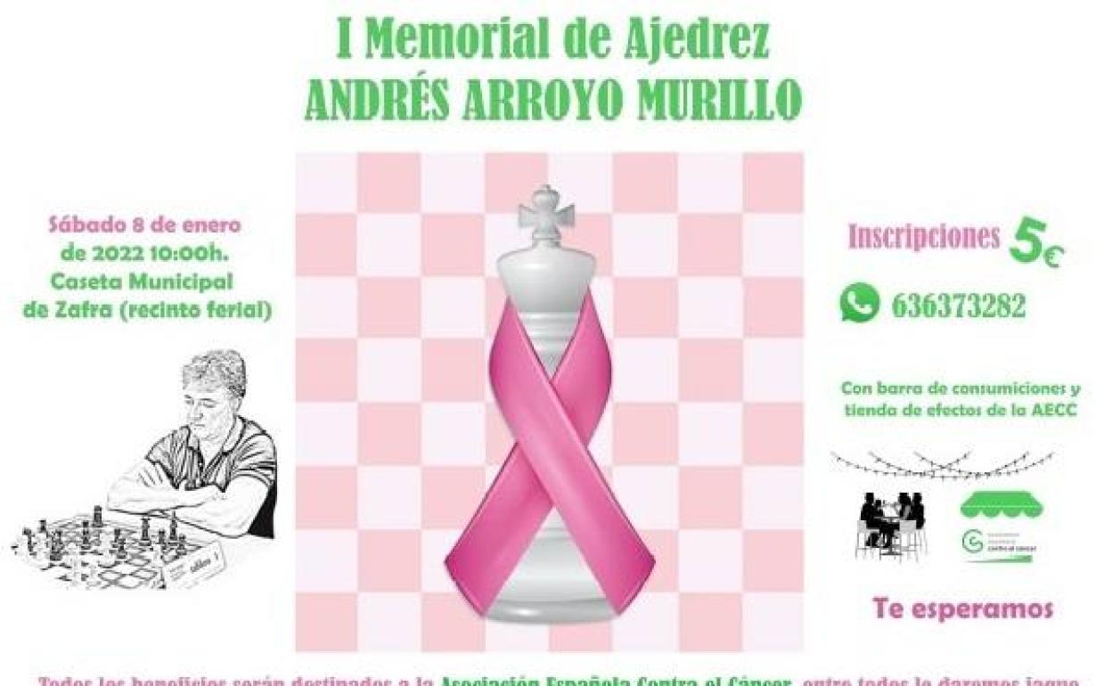 La Agrupación de Ajedrez Ruy López rendirá homenaje al ajedrecista Andrés Arroyo con un torneo en su memoria