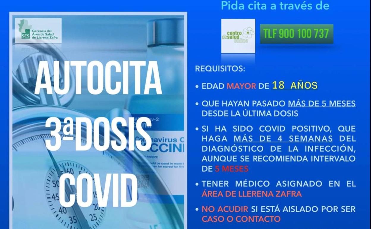 Los mayores de 18 años ya pueden solicitar autocita para recibir la dosis de refuerzo para la covid