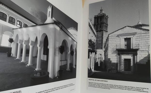 Dos de los tres paneles exuestos 