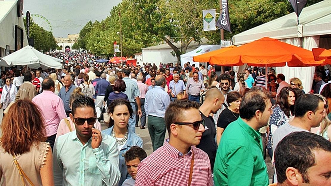 Recinto ferial de Zafra en una edición de la feria anterior a la pandemia 