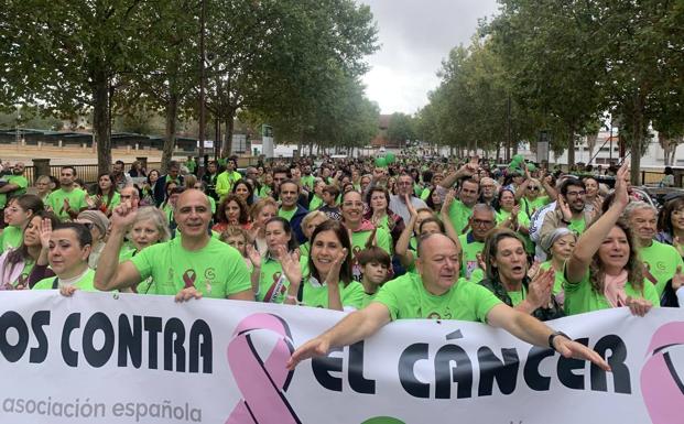 La caminata a su llegada al recinto ferial
