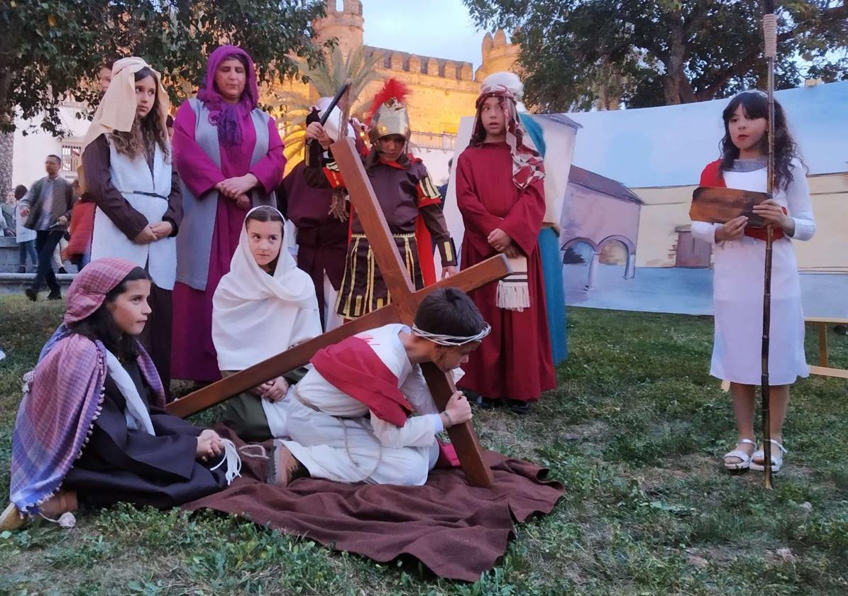 Una de las Estaciones del Vía Crucis