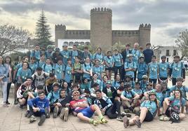 Los participantes a su llegada a Zafra