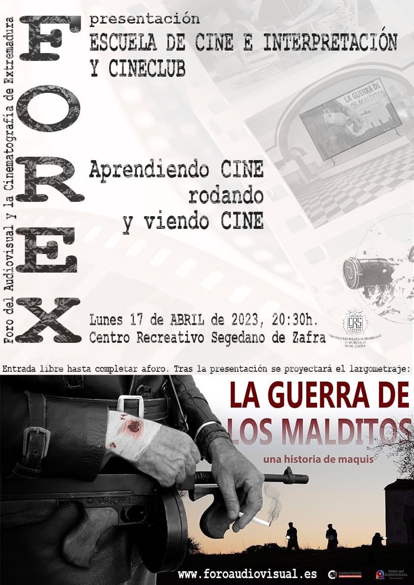 FOREX y el Centro Recreativo Segedano presentan la Escuela de Cine e Interpretación y el Cineclub
