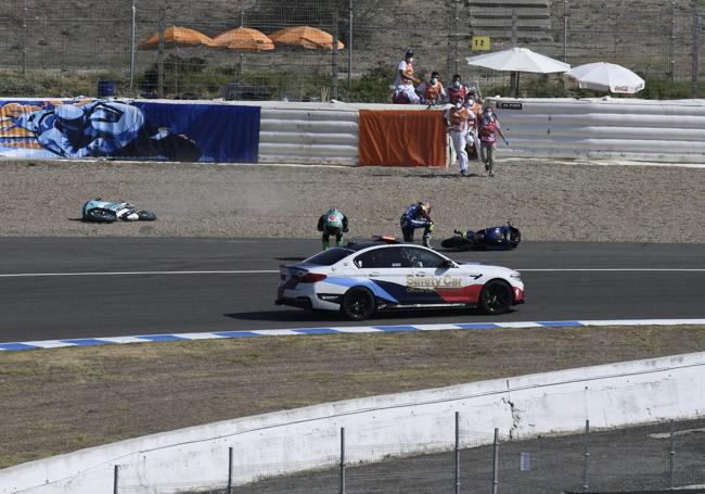 Una de las actuaciones sanitarias durante el campeonato