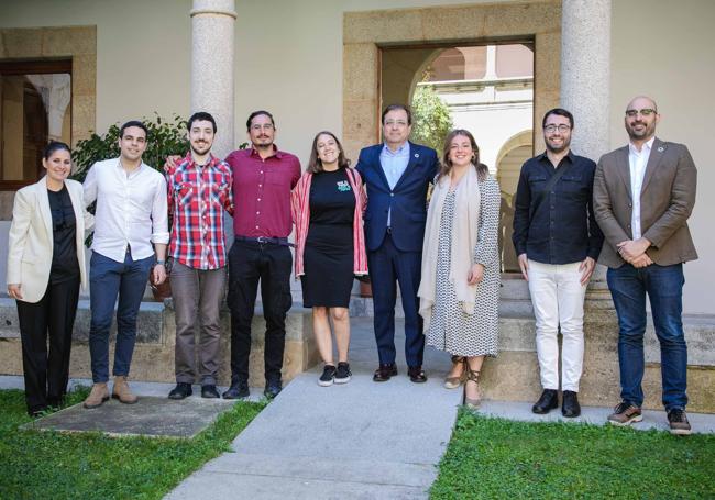 Recibiemiento del presidnete de la Junta de Extremadura