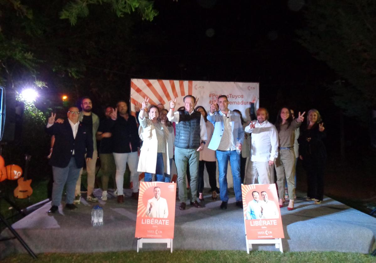 La candidatura de Ciudadanos durante su presentación