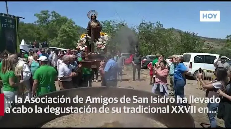 Tradicional 'garbanzá' por San Isidro en Zafra