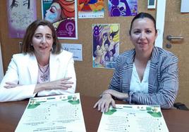 Dos de las técnicas municipales encargadas de este evento durante su presentación