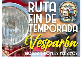 Vespaclásicos Zafra clausura la temporada con una ruta de motos y vehículos clásicos