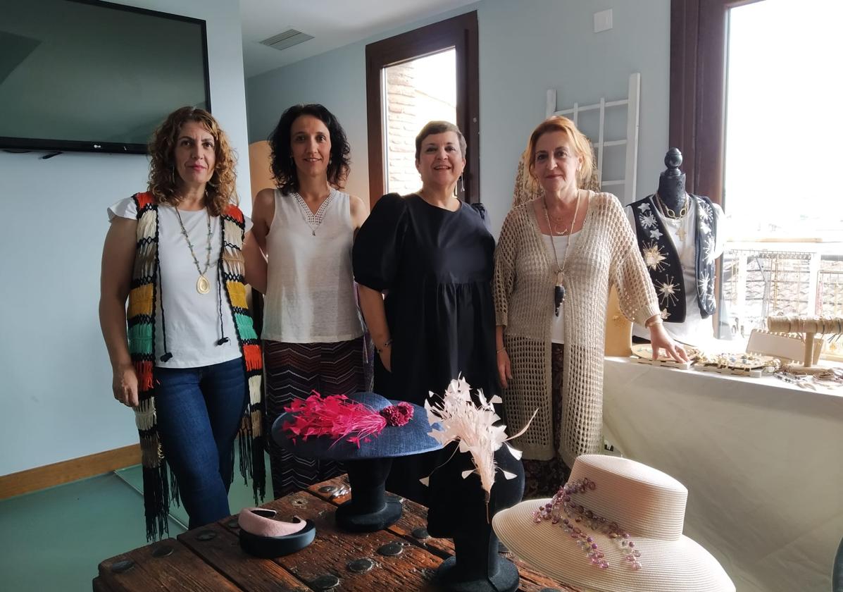 Concha Rogado, Lupe Osuna, organizadoras; Rocío Bizarro y Mamen Rogado, Down Zafra