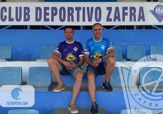 Isaac y Fael tras su presentación oficial