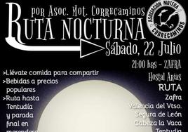 Cartel de la ruta
