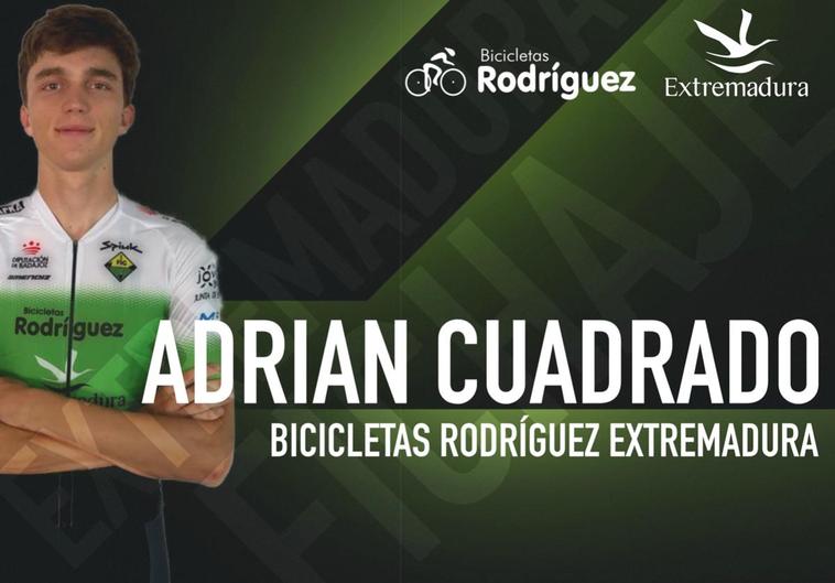 El joven extremeño Adrián Cuadrado se suma al Bicicletas Rodríguez Extremadura