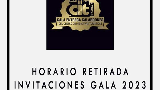 El CIT abre el plazo para retirar las invitaciones a la Gala de Entrega de Galardones 2023