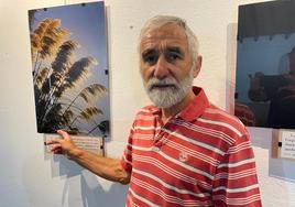 José Rodríguez en su exposición