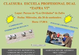 Cartel de la actividad