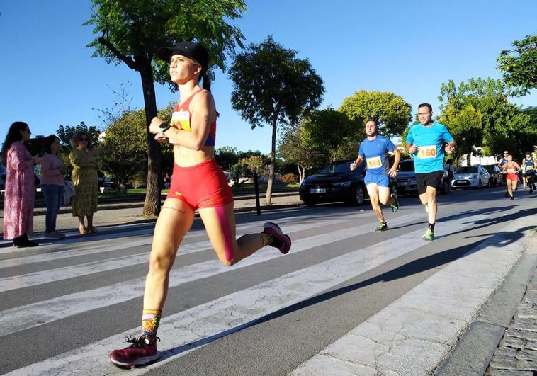 Los atletas durante la prueba