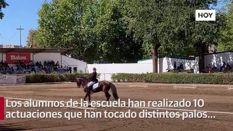 Espectáculo en el carrusel ecuestre en Zafra