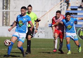 Una de las jugadas del equipo ante el GRan Maestre el pasado domingo