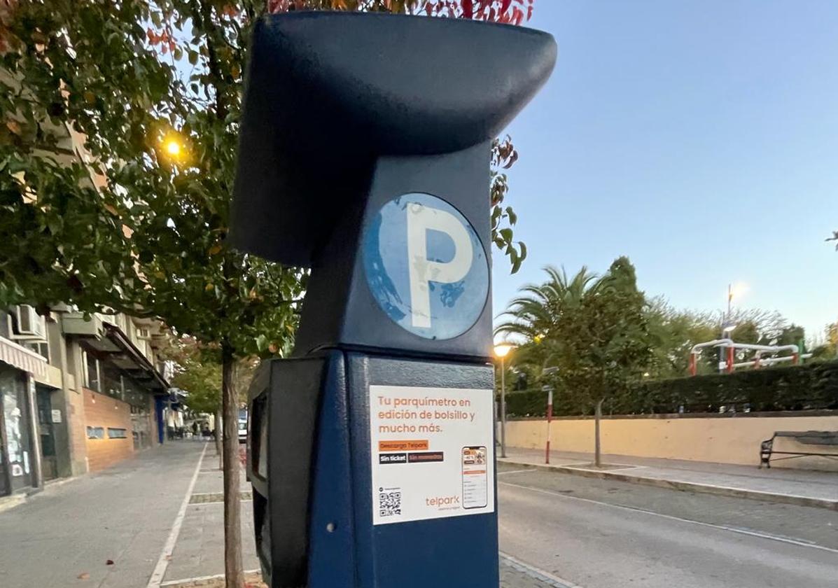 Los parquímetros de Zafra también se suman a la conmemoración del 25N