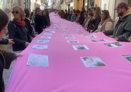 TRes grandes murales fueron confeccionados para la manifestación