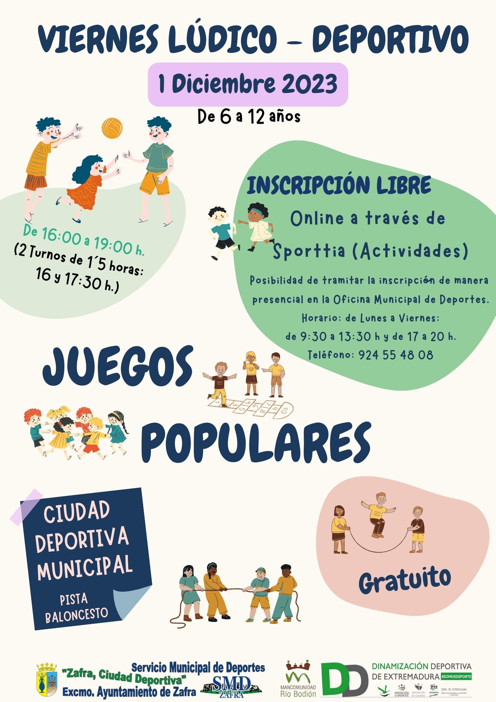 El último Viernes Lúdico-Deportivo se dedicará a los juegos populares